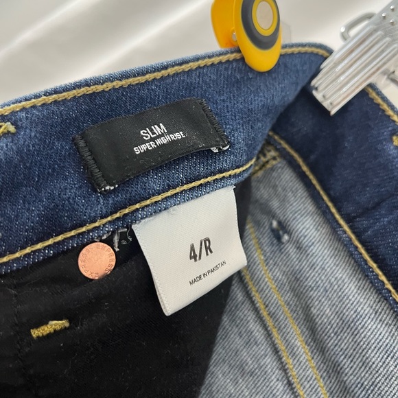 Express Slim Super High Rise Jeans 4/R - Picture 7 of 8